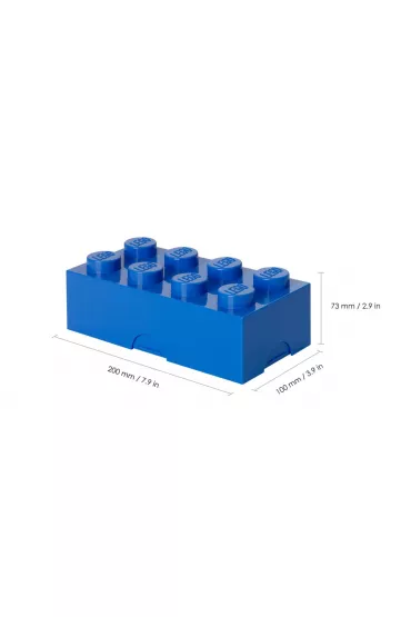 Lunchbox klocek LEGO niebieski