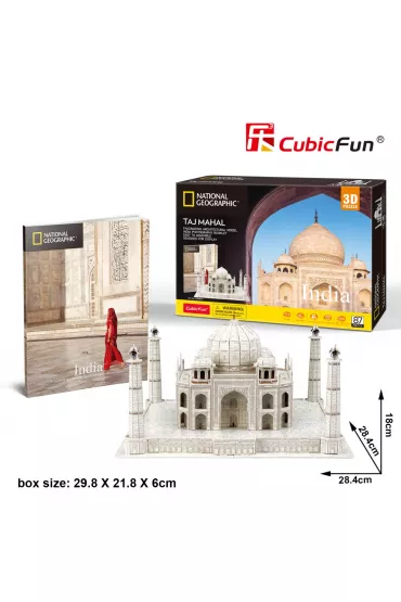 Puzzle 3D 87 el. National Geographic Taj Mahal Cubic Fun