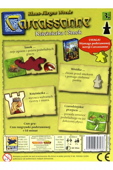 Carcassonne 3. rozszerzenie. Ksiniczka i smok - Wrede Klaus-Jurgen