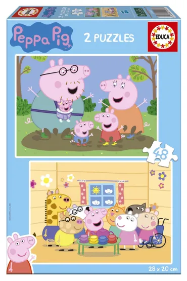 Puzzle 2x48 �winka Peppa 113787 Educa