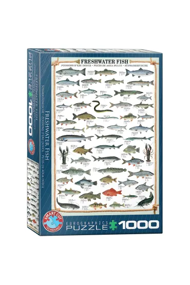 Puzzle 1000 el. Ryby s�odkowodne Eurographics