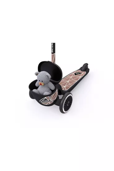 Hulajnoga tr�jko�owa balansowa z zamykanym schowkiem 2-5 lat Brown Lines Scootandride