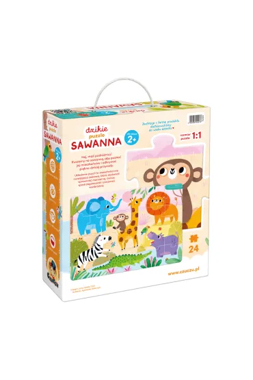 Dzikie puzzle 24 el. CzuCzu. Sawanna Bright Junior Media