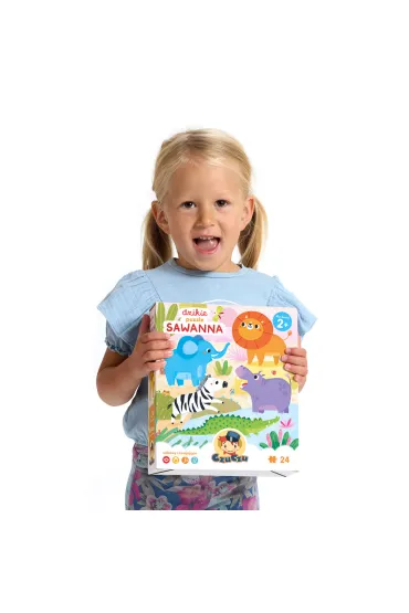 Dzikie puzzle 24 el. CzuCzu. Sawanna Bright Junior Media