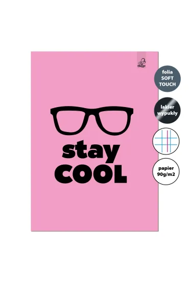 EV-Corp Zeszyt A4 32k.w kratk� z marginesem Stay Cool 90g
