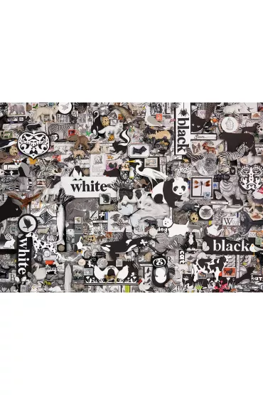 Puzzle 1000 el. Czarno-bia�e zwierz�ta Cobble Hill - Shelley  Davies