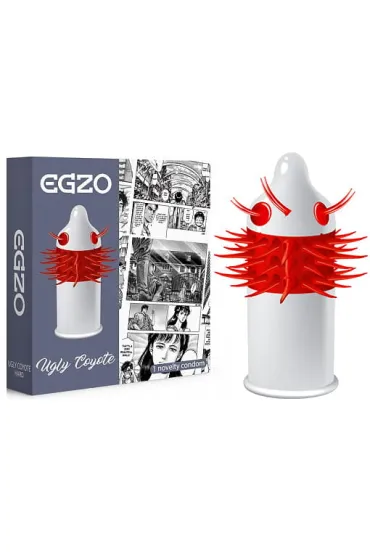Egzo Ugly Coyote prezerwatywa z pieszcz�cymi kolcami Medium