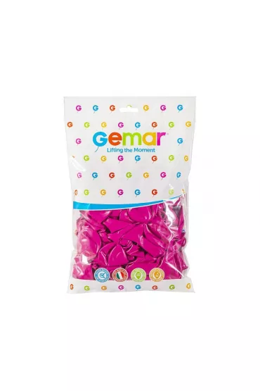 Gemar Balony pastelowe ciemnor�owe 100 szt.