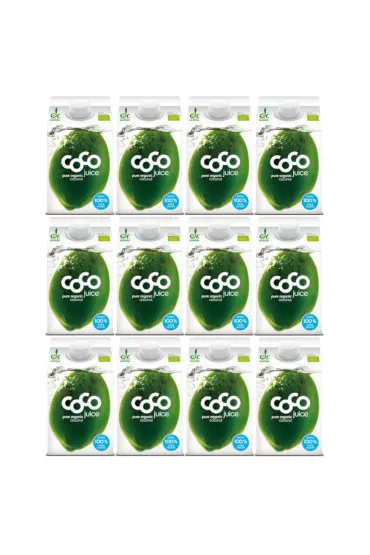 Coco Dr. Martins Woda kokosowa naturalna zestaw 12 x 500 ml Bio