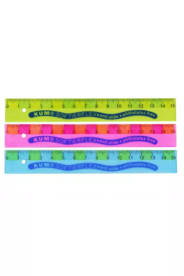 Kum Linijka Softie Flex TB 15cm mix