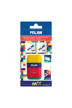 Milan Temperwko-gumka Compact Mix + 2 gumki 430