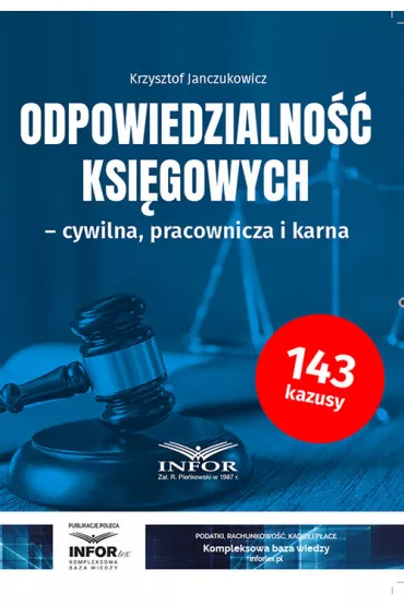 Odpowiedzialno ksigowych - Krzysztof Janczukowicz