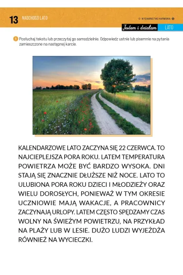 Jestem i dzia�am. Lato. Materia�y dla uczni�w z niepe�nosprawno�ci� intelektualn� - Weronika  Ziemak