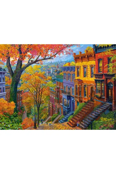 Puzzle 3000 el. Autumn City Hill Castorland