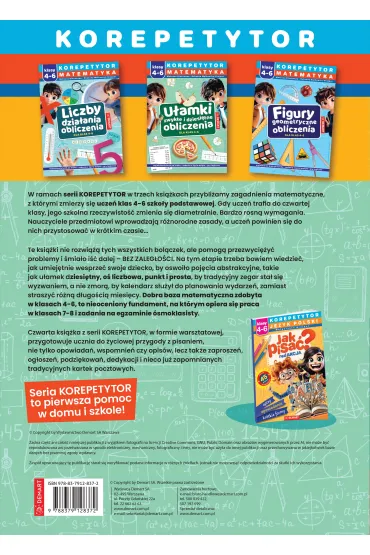 Korepetytor. Matematyka. Klasy 4-6. U�amki zwyk�e i dziesi�tne, obliczenia - Mateusz Glasenapp, Roksana Walkowicz-Grajper