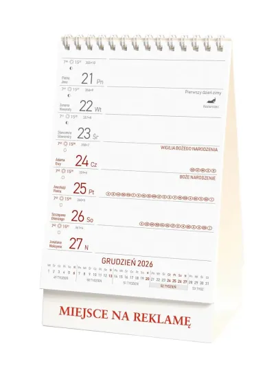 Wok� Nas Kalendarz 2026 stoj�cy koty