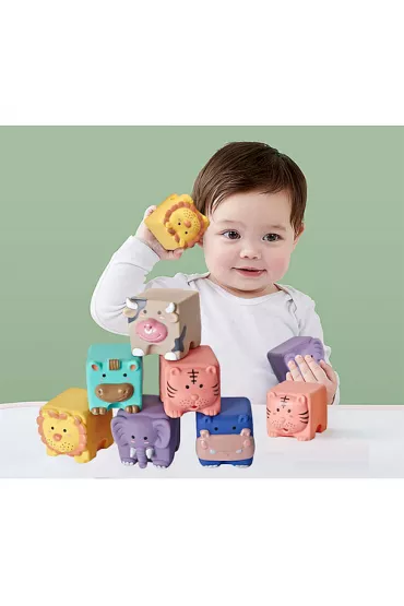 Mikkie klocki sensoryczne 12  szt.