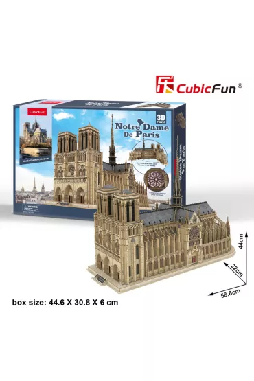 Puzzle 3D 293 el. Notre Dame de Paris Cubic Fun