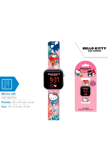 Zegarek LED z kalendarzem Hello Kitty HK50151