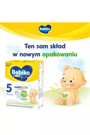 Bebiko Junior 5 Odywcza formua na bazie mleka dla przedszkolaka 600 g