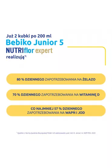 Bebiko Junior 5 Odywcza formua na bazie mleka dla przedszkolaka 600 g