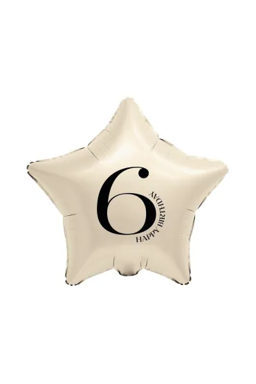 Godan BALON FOL GWIAZDA 6 KREM 44CM GO B/C