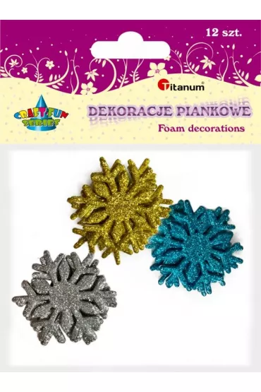 Titanum Piankowe �nie�ynki brokatowe mix 12 szt.
