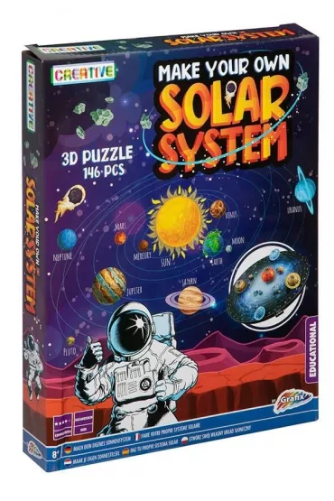 Puzzle 3D 146 el. Zr�b sw�j w�asny Uk�ad S�oneczny Icom Polska