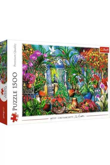 Puzzle 1500 el. Tajemniczy ogrd Trefl