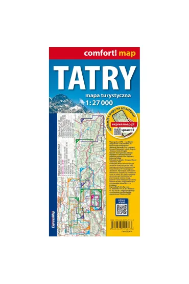 Tatry laminowana mapa turystyczna 1:27 000