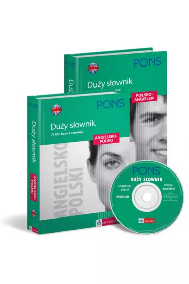 PONS Du�y S�ownik Ang-Pol-Ang z CD T.1 i 2