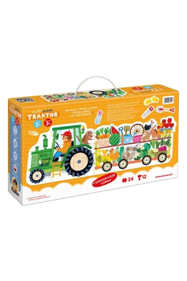 Moto puzzle Traktor dla dzieci 2  3 Bright Junior Media