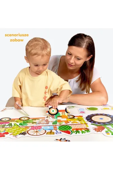 Moto puzzle Traktor dla dzieci 2  3 Bright Junior Media