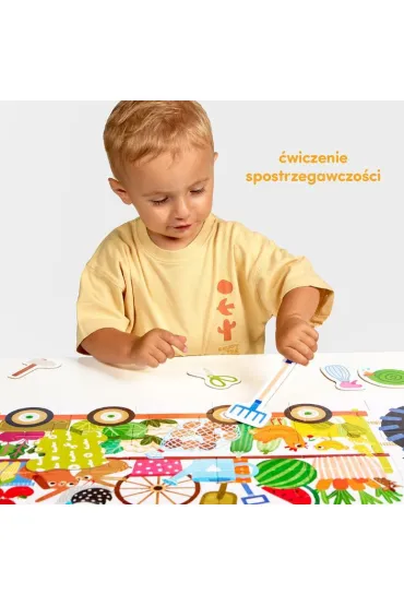 Moto puzzle Traktor dla dzieci 2  3 Bright Junior Media