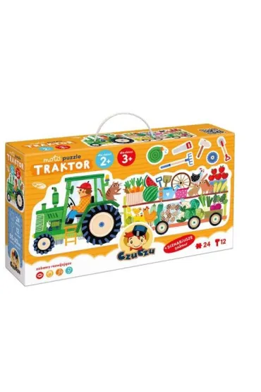 Moto puzzle Traktor dla dzieci 2  3 Bright Junior Media