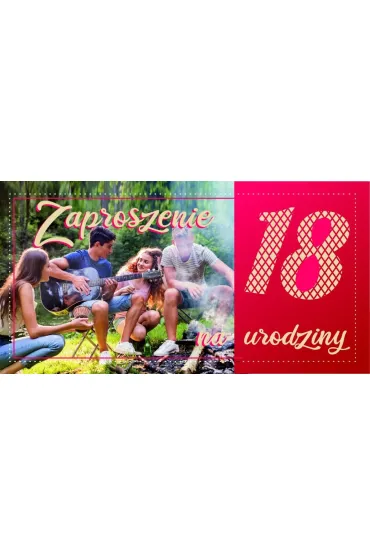 AbCard Zaproszenie na 18 Urodziny Z106 (5 szt)