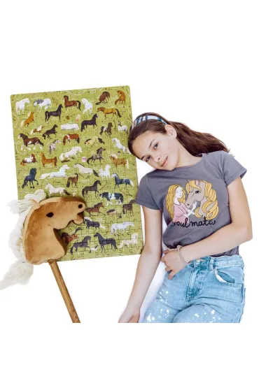 Puzzle Puzzlove CzuCzu 200 el. Konie Bright Junior Media