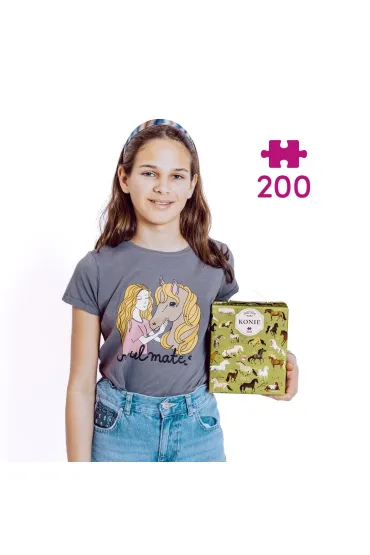 Puzzle Puzzlove CzuCzu 200 el. Konie Bright Junior Media