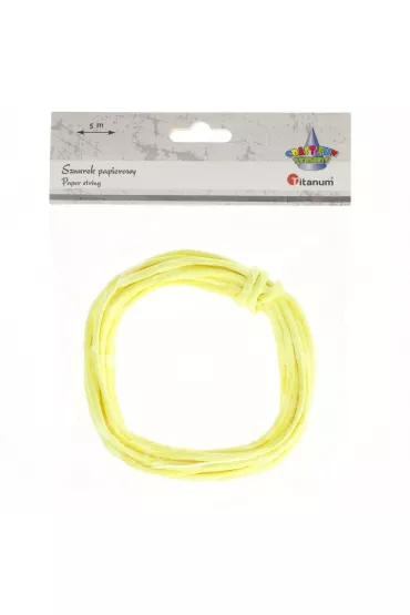 Titanum Sznurek papierowy cytrynowy 5m