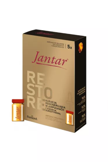 Jantar Farmona Kuracja w ampu�kach z esencj� bursztynow� do w�os�w 5 x 5 ml