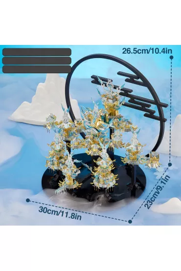 Puzzle Metalowe Model 3D Paac Jadeitowego Basenu piececool