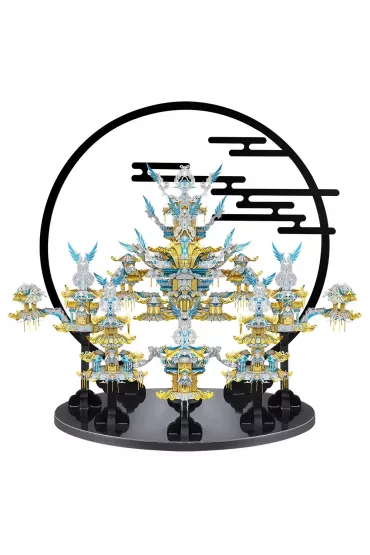 Puzzle Metalowe Model 3D Paac Jadeitowego Basenu piececool