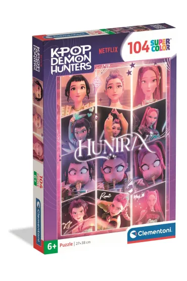 Puzzle 104 Super kolor K-Pop Demon Hunters Clementoni