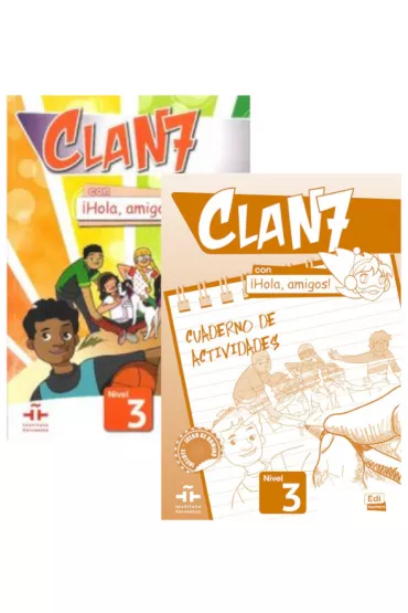 Clan 7 con Hola, amigos! 3. Podr�cznik i zeszyt �wicze� do j�zyka hiszpa�skiego - Maria Castro