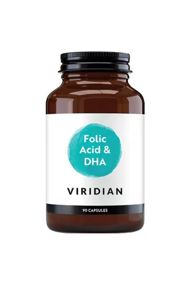 Viridian Kwas Foliowy z DHA 90 - suplement diety 90 kaps.