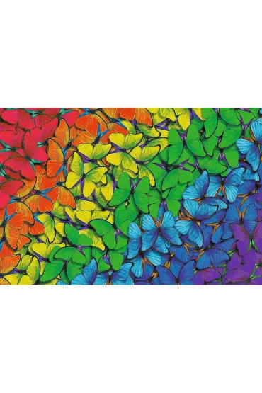 Puzzle drewniane 500+1 el. T�czowe motyle Trefl