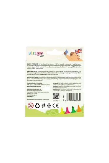 Zakre�lacz Eco Neon Kapibara STRIGO SSC504 4 szt.