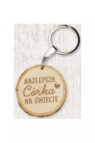 Kukartka Brelok Ekoart "Najlepsza c�rka na �wiecie"