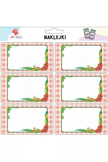 All4Kids Naklejki na przetwory Warzywa