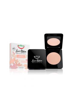 Equilibra Love's Nature Compact Face Powder utrwalajcy puder w kompakcie Rose Beige 8.5 g